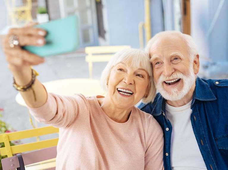 couple taking a selfie